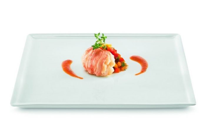 Rak Talerz płytki, 270 mm, kwadratowy, Allspice
